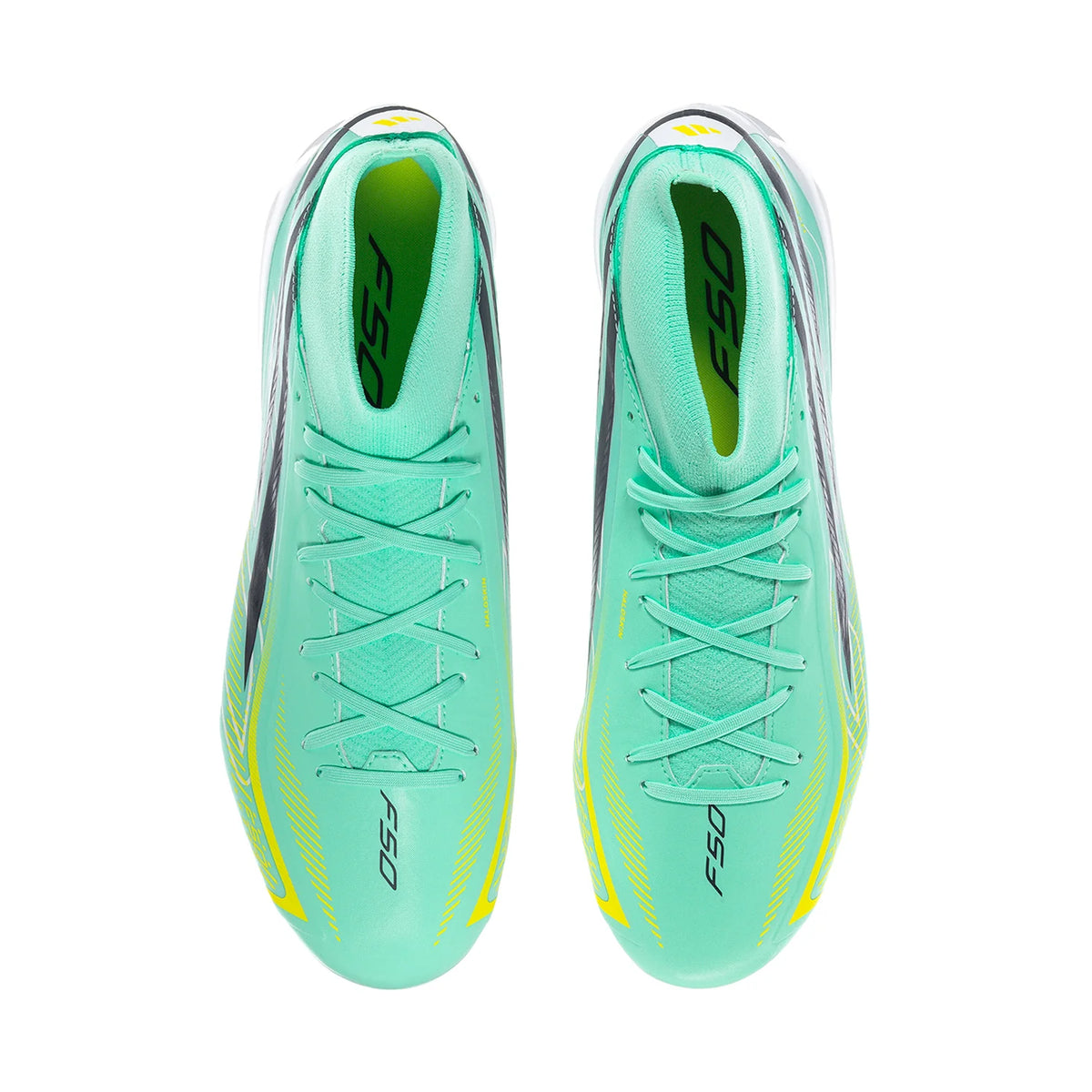 Adidas F50 Hyperfast League Mid FG - Pulse Mint / Night Navy / Solar Lemon