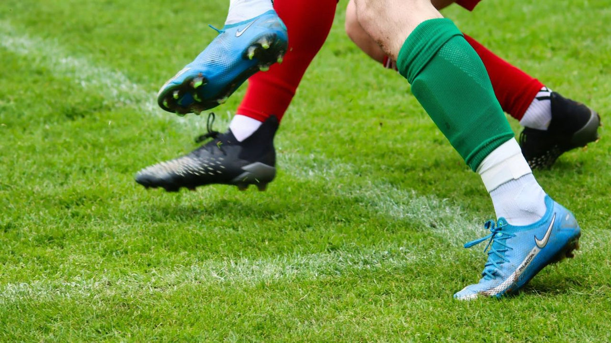  Player wearing soccer cleats during a match
