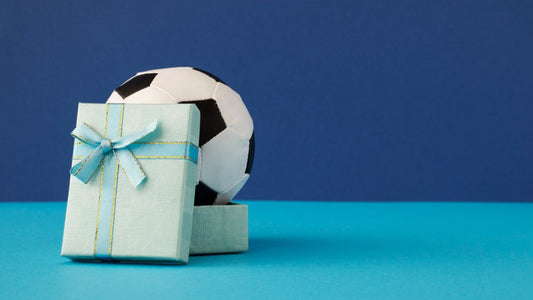 Soccer-themed birthday party setup