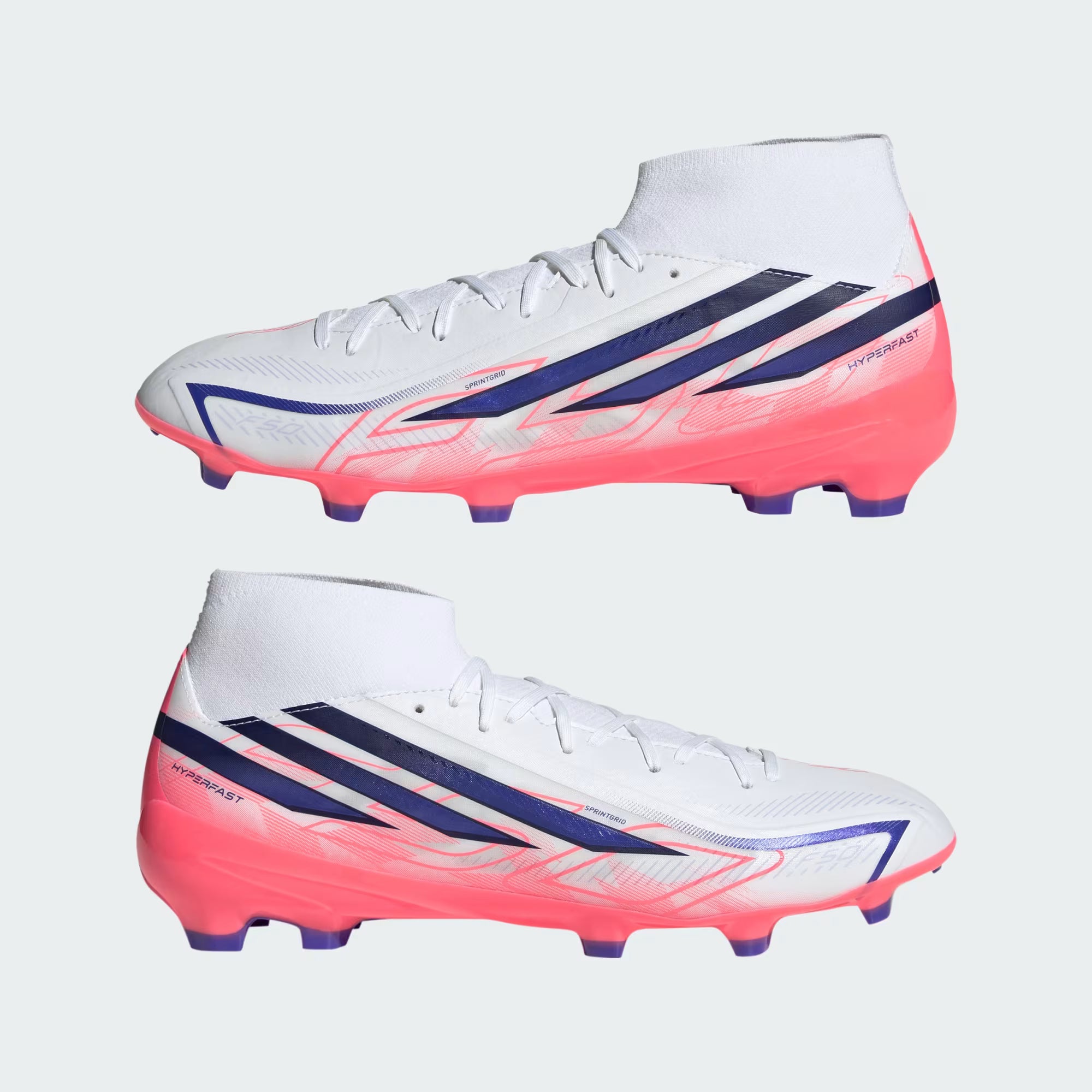 Adidas F50 Hyperfast League Mid Firm Ground Soccer Cleats