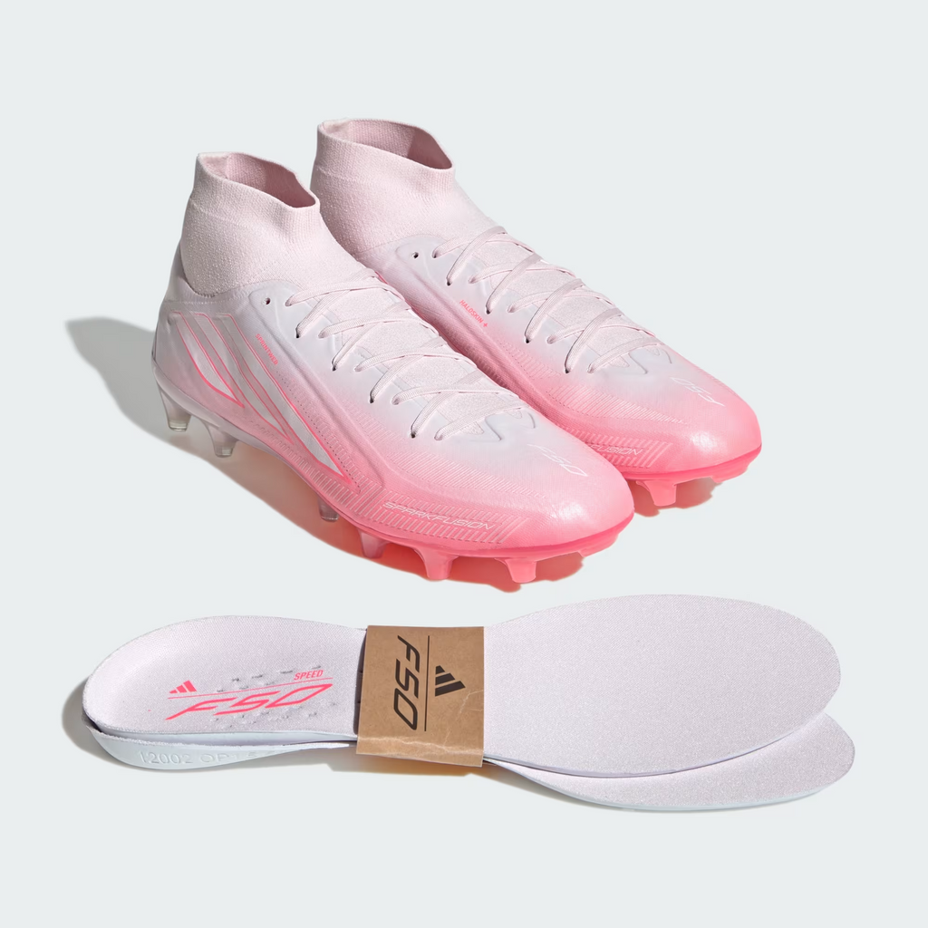 Adidas F50 SPARKFUSION PRO Mid Cut Firm Ground / Artificial Ground Soccer Cleats Womens