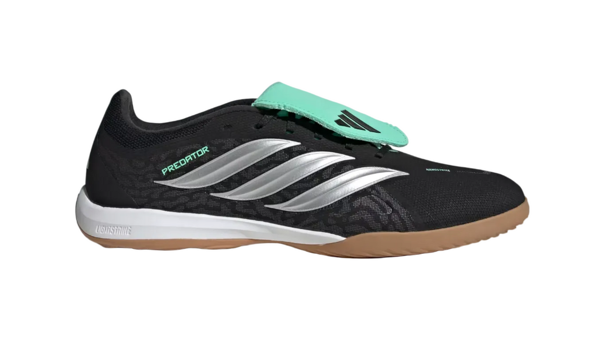 Adidas Predator League Fold-Over Tongue Indoor Unisex Core Black/Silver Met./Pulse Mint
