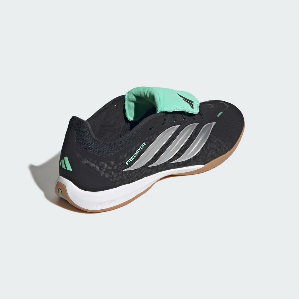 Adidas Predator League Fold-Over Tongue Indoor Unisex Core Black/Silver Met./Pulse Mint