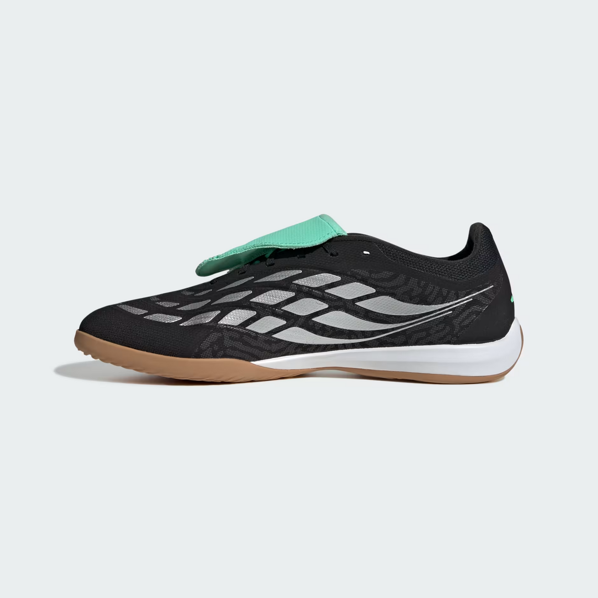 Adidas Predator League Fold-Over Tongue Indoor Unisex Core Black/Silver Met./Pulse Mint