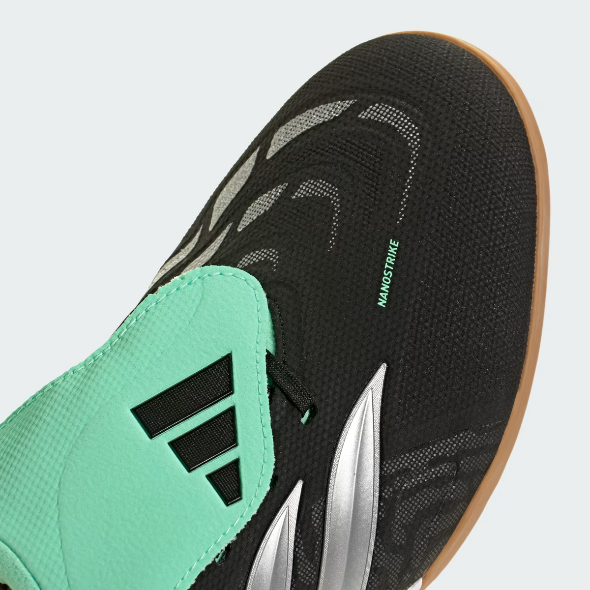 Adidas Predator League Fold-Over Tongue Indoor Unisex Core Black/Silver Met./Pulse Mint