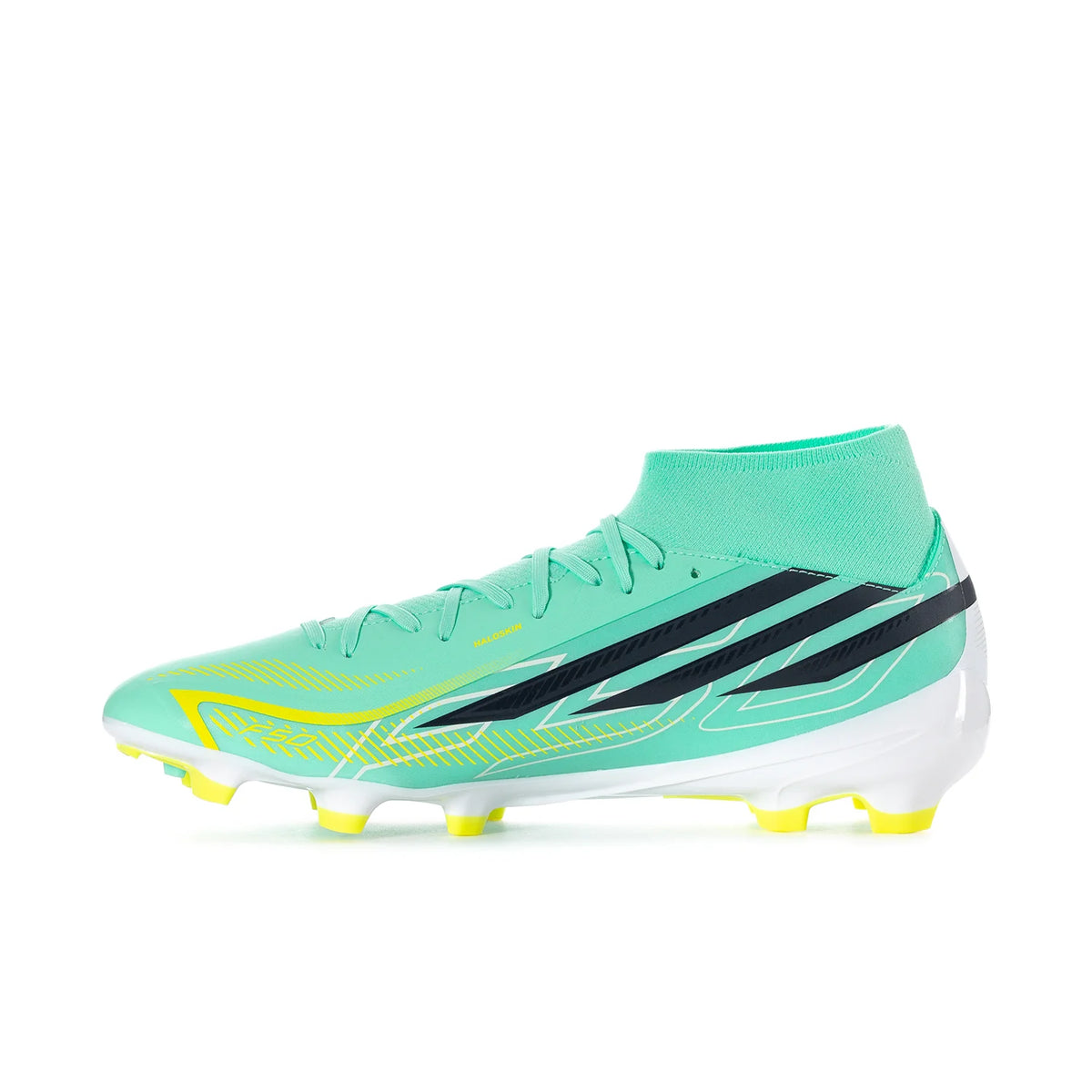 Adidas F50 Hyperfast League Mid FG - Pulse Mint / Night Navy / Solar Lemon