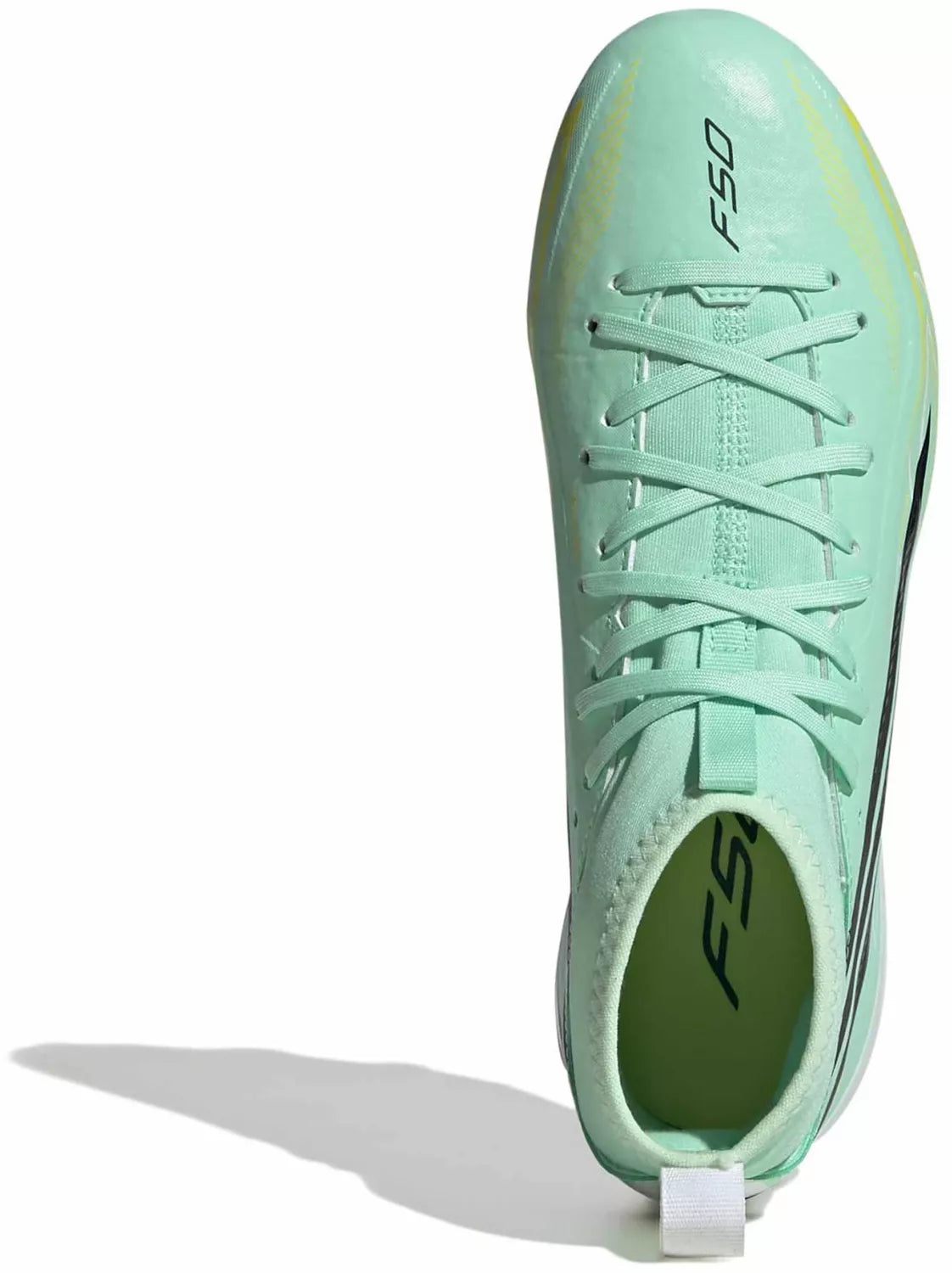 Adidas F50 Hyperfast League Mid FG Jr - Pulse Mint/Night Navy/Solar Lemon